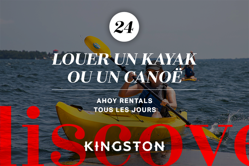 24. Louer un kayak ou un canoë