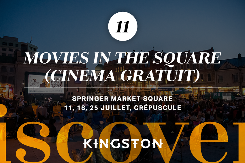 11. Movies in the Square (cinema gratuit)