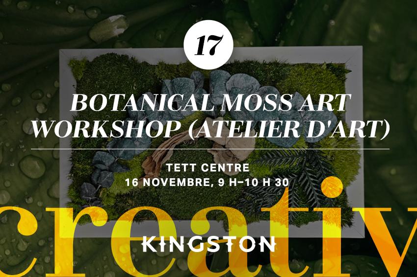 17. Botanical moss art workshop (atelier d'art)