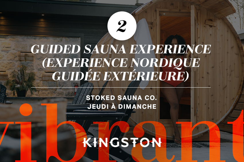 2. Guided sauna experience (experience Nordique guidée extérieure)