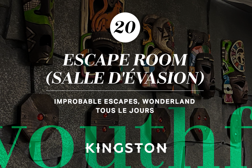 20. Escape room (salle d'évasion)