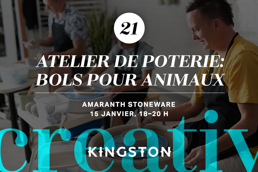 21. Atelier de poterie: bols pour animaux