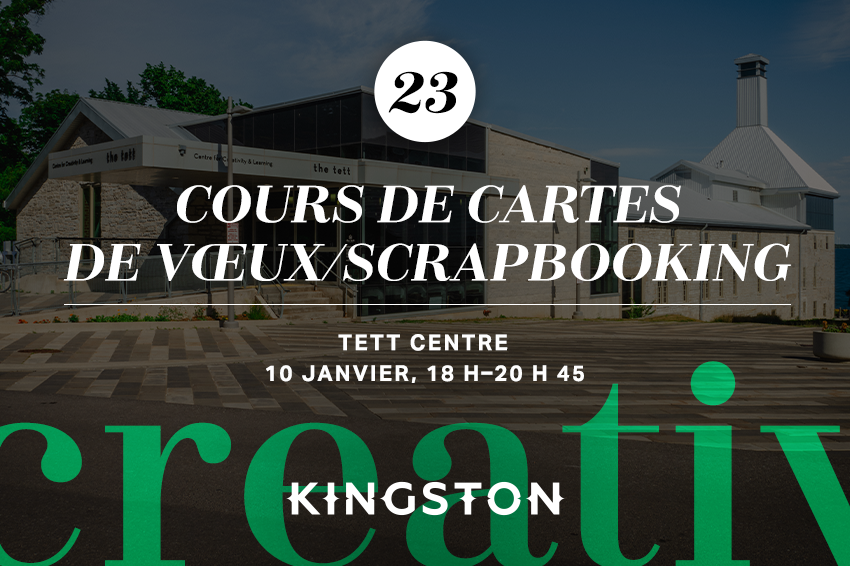 23. Cours de cartes de vœux/scrapbooking